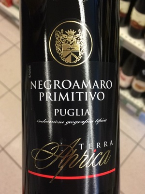 Rượu vang Negroamaro Puglia